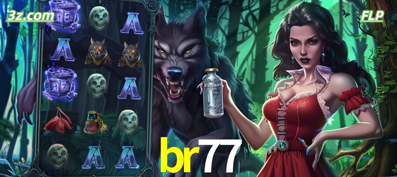Slots online tema de lobisomem e vampira no br77 cassino Brasil