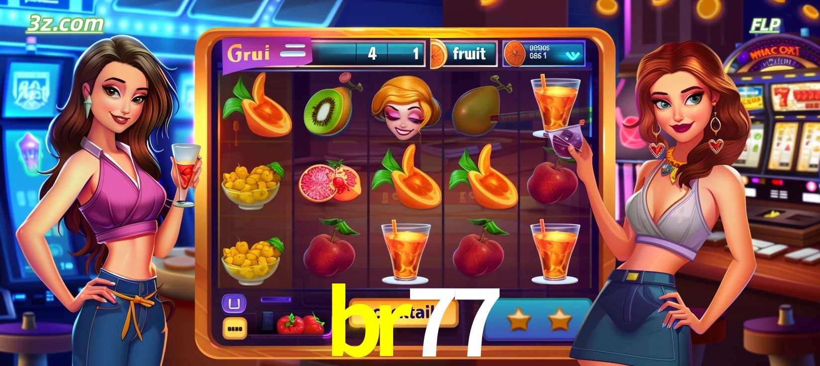 br77 cassino online com caça-níqueis de frutas e coquetéis coloridos