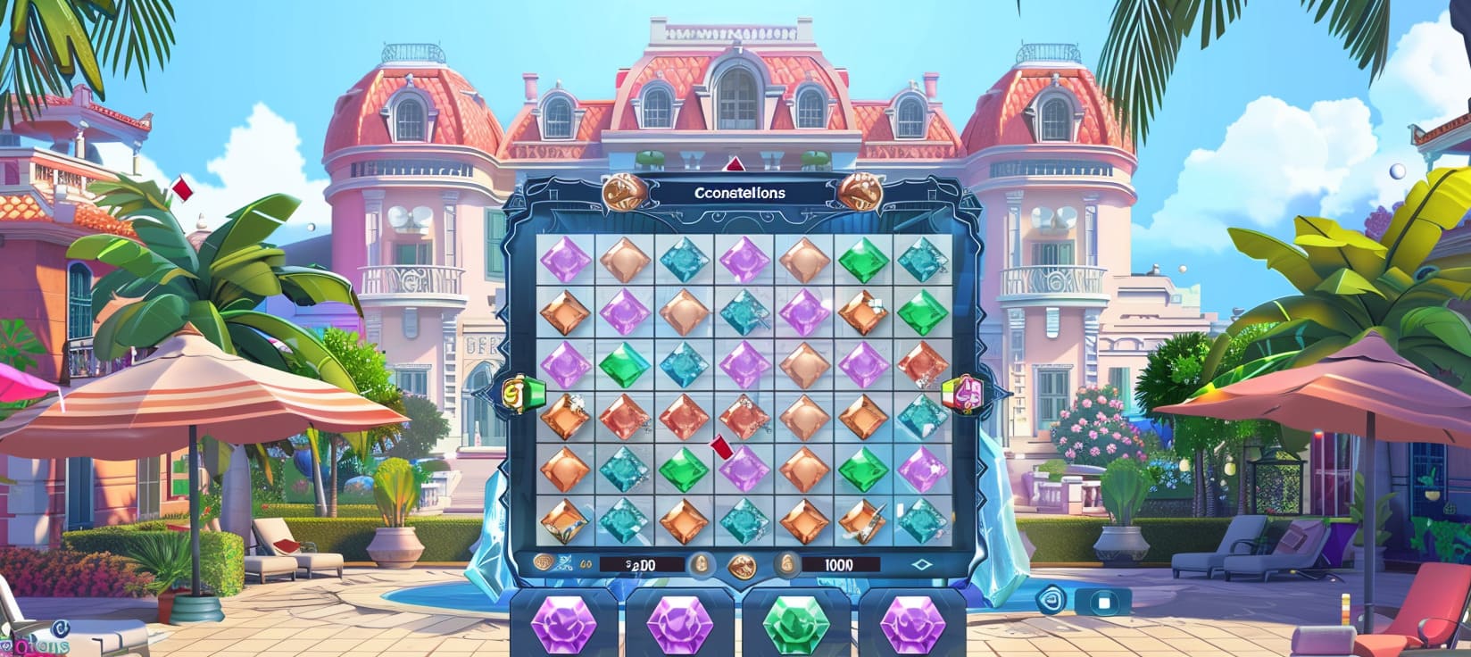 br77 Constellations slot game cassino online com pedras preciosas