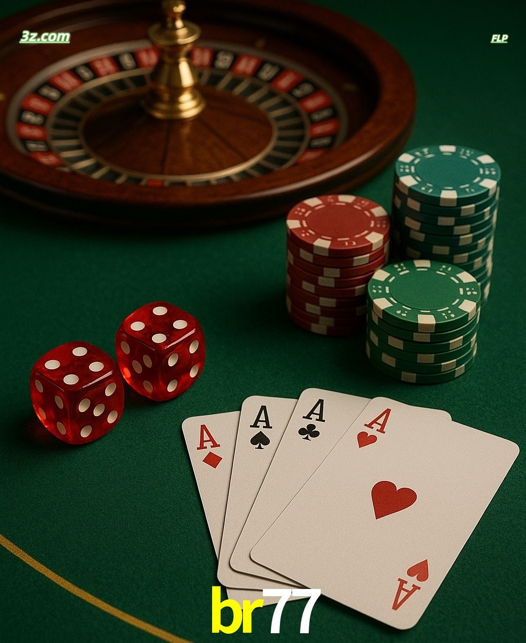 Cassino online br77 com jogos de mesa: roleta, dados, pôquer e fichas
